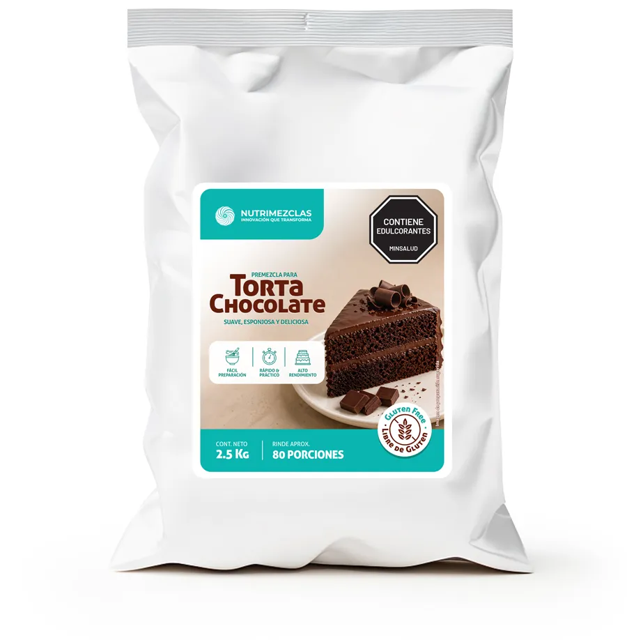 NUTRIMEZCLAS Premezcla gluten free libre de gluten Torta Chocolate