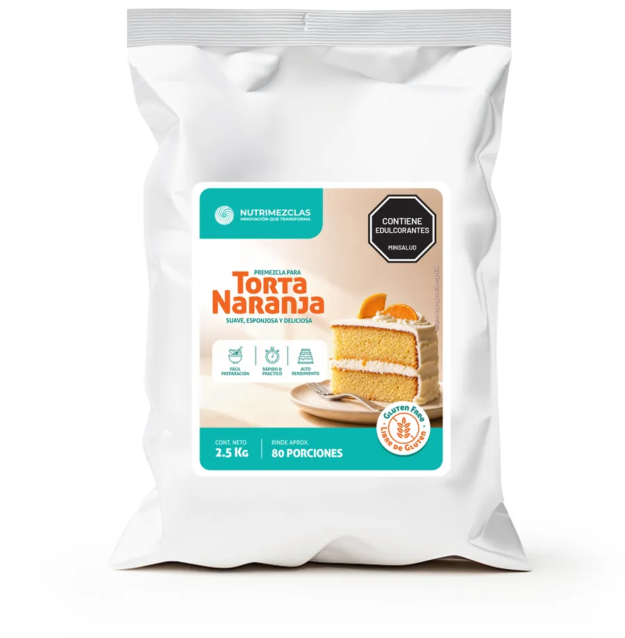 NUTRIMEZCLAS Premezcla gluten free libre de gluten Torta naranja